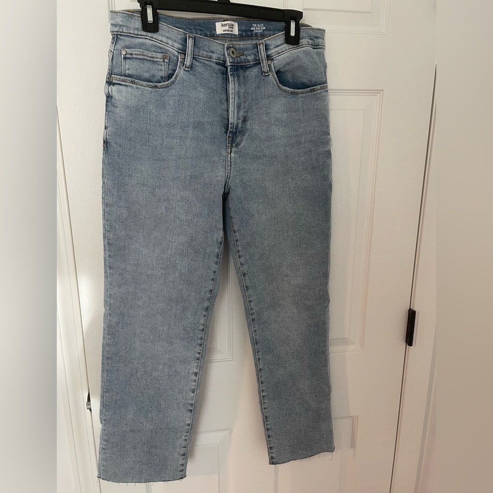 Kensie Light Blue Straight Leg Jeans